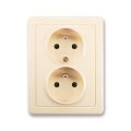 Swing® 5512G-C02349 C1 zásuvka dvojnásobná s ochrannými kolíky barva krémová *ABB