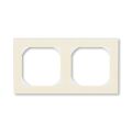 Levit® 3901H-A05520 17 rámeček   dvojnásobný s otvorem 55x55 barva  slonová kost / bílá  *ABB