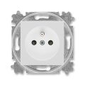 Levit®M 6619H-A06357 16 zásuvka jednonásobná s ochranným kolíkem, s clonkami (typ 6619) barva šedá / bílá ABB