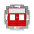 Levit® 5014H-A01018 65 kryt zásuvky komunikační přímé (2x), s kovovým upevňovacím třmenem barva červená * ABB