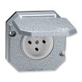 Zásuvka technická venkovní, vestavná, Al, vzor L, IP55 *5515N-C05766 šedá ABB