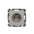 Zoni® 6619T-A06657 244 zásuvka jednonásobná, s clonkami barva greige ABB