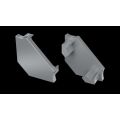 Koncovka profilu EC-PROFIL C GRAY (12-0044-01) barva šedá GXLP1424 Greenlux
