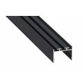 Profil hliníkový AL-PROFIL ALBA ROCK ANTHRACITE LACQUERED 2M (10-1409-20) přisazený,závěsný barva antracitová šedá GXLP2115 Greenlux