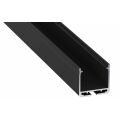 Profil hliníkový AL-PROFIL DILEDA BLACK 2M (10-0185-20) přisazený nebo závěsný barva černá GXLP2013 Greenlux