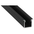 Profil hliníkový AL-PROFIL G BLACK 2M (10-0072-20) zapuštěný barva černá GXLP1043 Greenlux