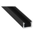 Profil hliníkový AL-PROFIL X BLACK 1M (10-0082-10) přisazený barva černá GXLP1052 Greenlux
