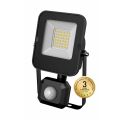 Svítidlo LED reflektor LED ALFA PIR SMD 20W CW s PIR čidlem pohybu,hliníkové barva černá GXLR052 Greenlux