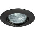 Svítidlo podhledové výklopné DIO DTO2B-MB rámeček hliníkový, kulatý  barva matná černá GXPL058 Greenlux