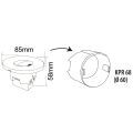 Svítidlo LED DECENTLY IP44 R1 Black 1,5W CCT 40/75lm nástěnné vestavné barva černá GXLL262 Greenlux