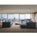 Profil hliníkový AL-PROFIL ARIA SKY BLUE LACQUERED 2M (10-1427-20) přisazený barva sametově modrošedá GXLP2091 Greenlux