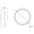 Svítidlo LED DITA ROUND B 12W PIR CCT 1350/1700lm s PIR senzorem GXPS040v2 Greenlux