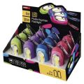LED svítilna plastová, 1x COB LED, na 2x CR2032, 12ks box