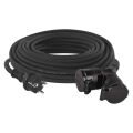 Prodlužovací kabel gumový – 2 zásuvky, 25m, 3× 1,5mm2, IP44 *P0604