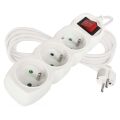 Prodlužovací kabel s vypínačem 3 zásuvky 5m, bílý *P1315