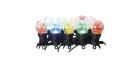 LED světelný řetěz – 10x párty žárovky, 5 m, venkovní i vnitřní, multicolor *DCPM01