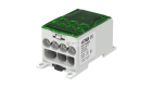 Distribuční blok OJL 400A, vstup 1xAl/Cu240mm?, výstup 4x35/3x50mm? zelený typ MAB1401G10 Morek