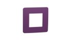 Unica Studio Color - Krycí rámeček jednonásobný, Plum/Bílý *NU280214