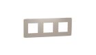 Unica Studio Color - Krycí rámeček trojnásobný, Taupe/Bílý *NU280626