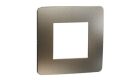 Unica Studio Metal - Krycí rámeček jednonásobný, Bronze/Bílý *NU280250M