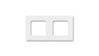 Levit® 3901H-A05020 03 rámeček   dvojnásobný, pro vodorovnou i svislou montáž barva  bílá / bílá  *ABB
