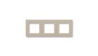 Levit® 3901H-A05030 18 rámeček trojnásobný, pro vodorovnou i svislou montáž barva macchiato / bílá *  ABB