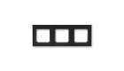 Levit®M 3901H-A05030 63 rámeček trojnásobný, pro vodorovnou i svislou montáž barva onyx / kouřová černá ABB