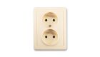 Swing® 5512G-C02349 C1 zásuvka dvojnásobná s ochrannými kolíky barva krémová *ABB