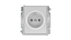 Time® 5519E-A02357 08 zásuvka jednonásobná, chráněná, s clonkami, bezšroubové svorky barva titanová ABB