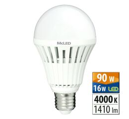 Žárovka LED 16W, 4000K, E27, CRI 80, úhel 150 ML-321.019.95.0 studená bílá