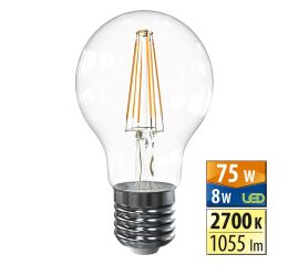 Žárovka LED  9,5W E27 svítivost 1055 lumen teplá bílá 2700 Kelvin, vyzařovací úhel 360° *ML-321.077.87.0 McLED