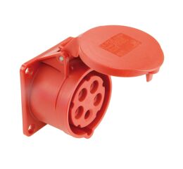 Zásuvka vestavná 5X32A / 380V, krytí IP 44, přímá