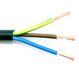 Kabel H05VV-F 3G1,5 plastový flexibilní černý CYSY 3x1,5