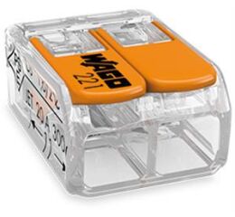 Wago 221-412 2x0,2-4mm krabicová svorka s páčkou