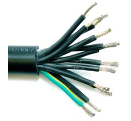 Kabel H07RN-F 12G1,5 pryžový, gumový pro střední namáhání harmonizovaný CGTG 12x1,5