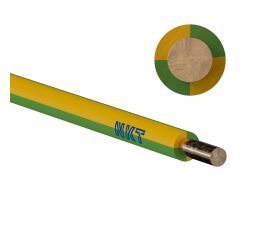 Vodič CY 2,5 H07V-U žlutozelený drát měděný s izolací