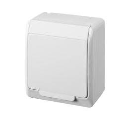 GALATEA *5324-02 IP44 Zásuvka 2P+PE SCHUKO (bílá).