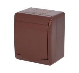 GALATEA *5321-06 IP44 Zásuvka 2P+PE (hnědá)