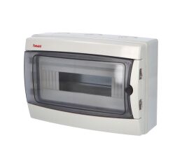 Skříň ACQUA 3912-TTB IP65, 12 mod., průhled. dveře, 217x307x105mm