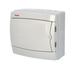 Skříň ACQUA 3908  IP65,   8 mod., šedé dveře, 217x235x105mm