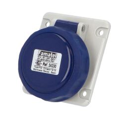 Zásuvka vestavná 24230 IP67/230V/16A/3P 6h, šikmá 10° - SpeedPRO Famatel