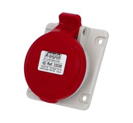 Zásuvka vestavná 23330 IP44/400V/16A/4P 6h, šikmá 10° - SpeedPRO Famatel