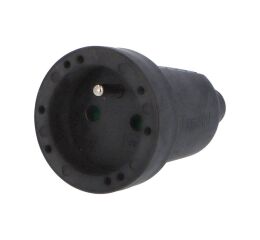 Spojka 2107-N IP20/230V/16A - domovní, PVC, černá Famatel