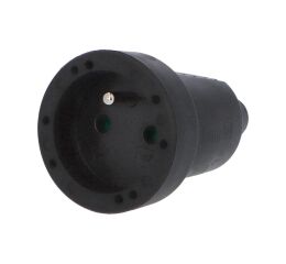 Spojka 2107 IP20/230V/16A - domovní, gumová, černáFAM