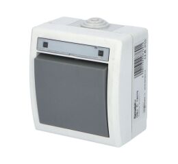 ATLAS *19075 IP55 Přepínač střídavý č.6, šedý