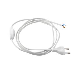 Vypínač plastový + 2m flexi. kabelu LFM (2x0,75/120+80B) - bílý, 1pól. *1000265 eleman