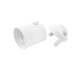 Objímka plastová E27, typ: 80 (1351-13400) - bílá, hladká, s čepičkou *1000268 eleman