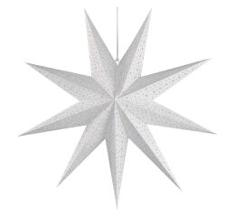 Vánoční hvězda papírová závěsná, 60 cm, vnitřní *DCAZ09