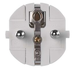 Vidlice přímá pro prodlužovací kabel, bílá *P0034