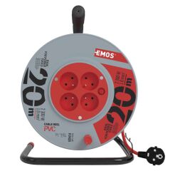 Prodlužovací přívod na bubnu - 4 zásuvky 20m P19420